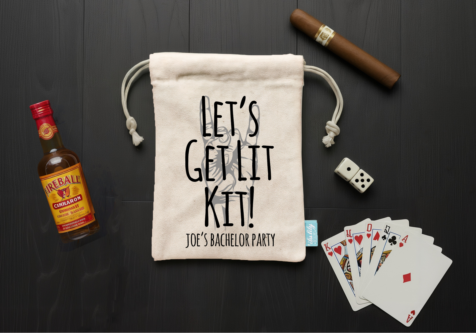 Bachelor Party Favor Bag | Oh Shit Kit | Let's Get Lit
