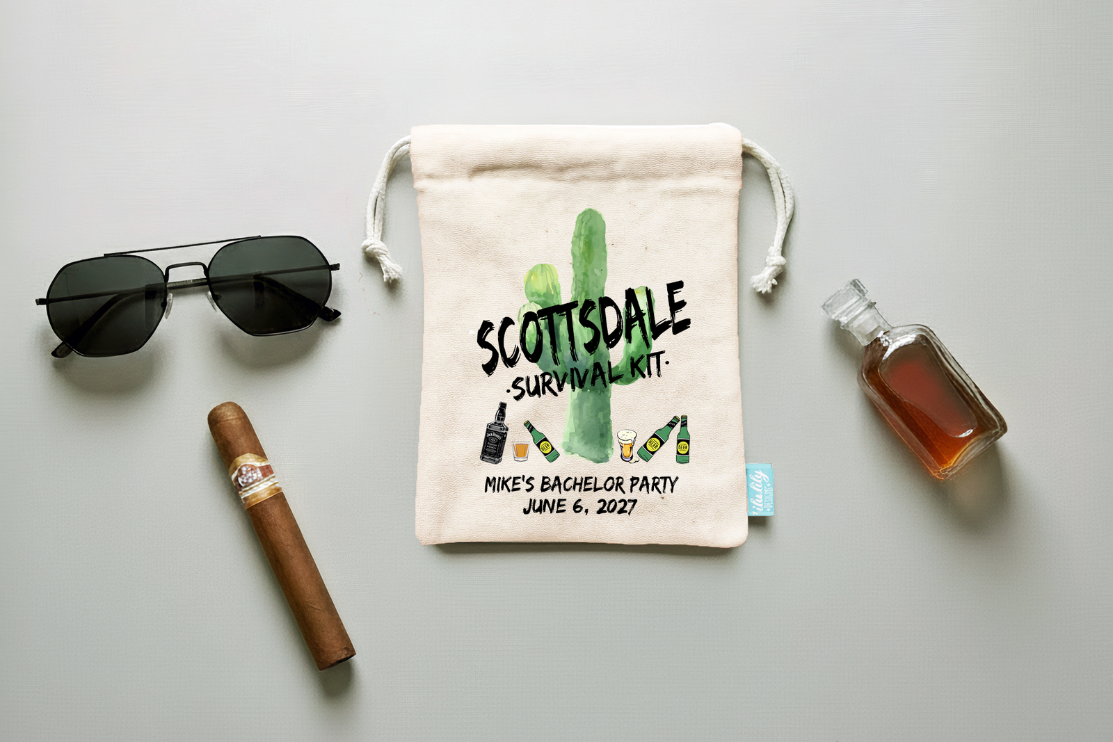 Bachelor Party Hangover Kit Favor Bags | Scottsdale Bachelor Party Favor | Scottsdale, Arizona