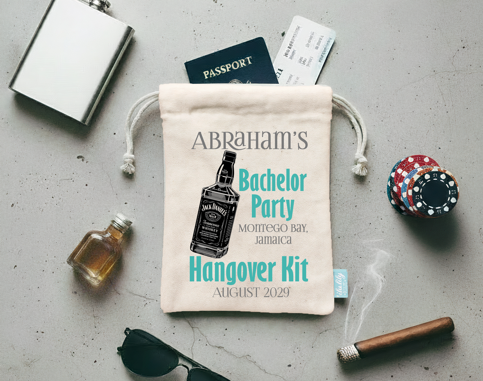 Bachelor Party Hangover Recovery Kit | Groomsmen Favor | Whiskey