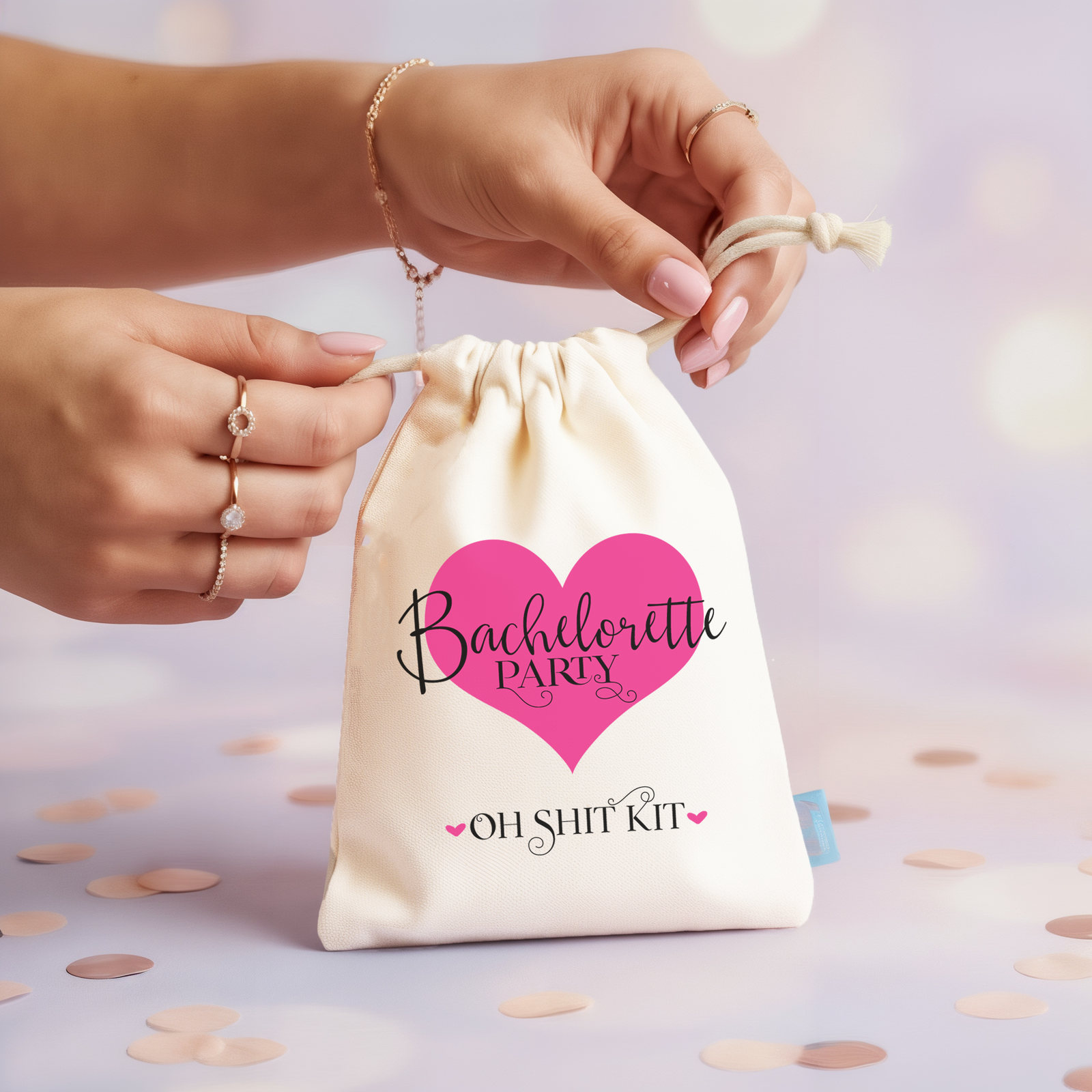 Personalized Party Favor Bag for Bachelorette Parties by Ilu.Lily