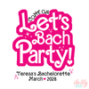 Bachelorette Party Tote Bag | Barbie Bachelorette | Come on Lets Bach Party