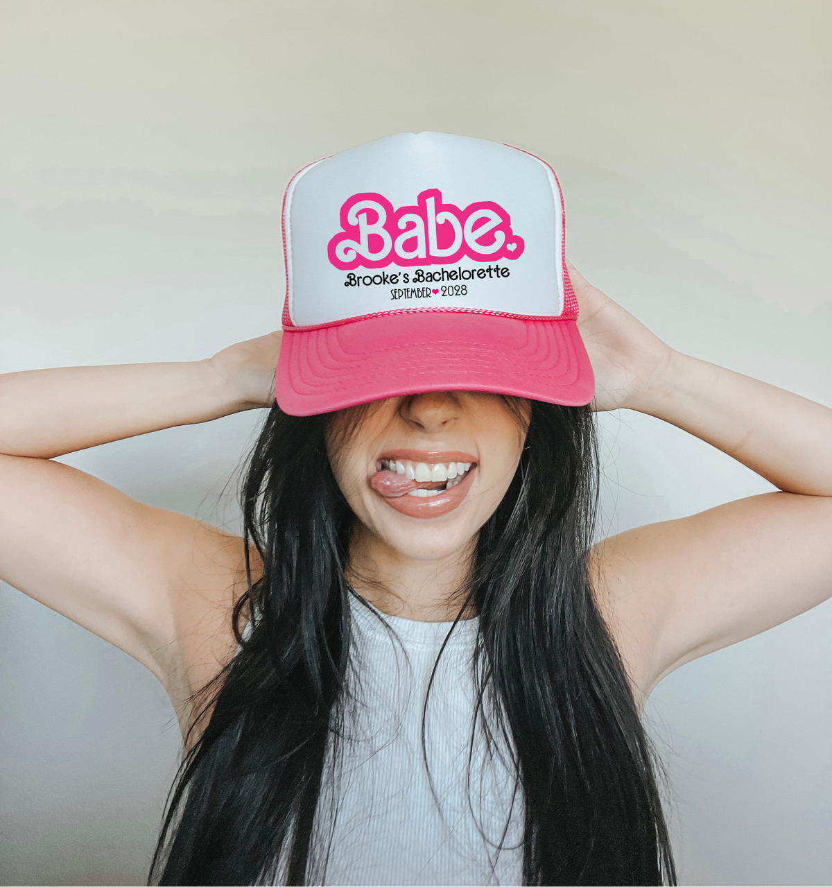 Barbie Custom Trucker Hat for Bachelorette Parties by Ilu.Lily