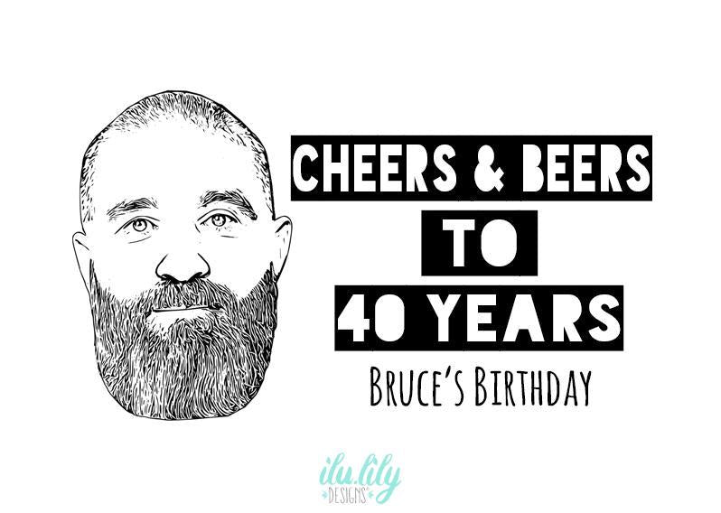 Custom Birthday Hats - Personalized Caricature Trucker Hat For Milestone Parties