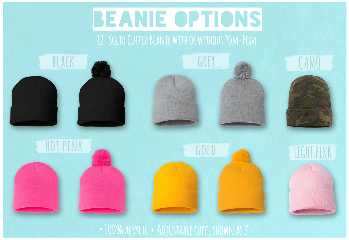 Custom Beanie Hat for Bachelorette Parties by Ilu.Lily
