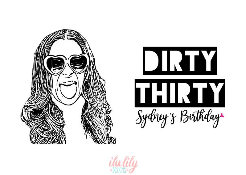 Custom Birthday Koozie - Funny 30th Birthday Can Cooler for Party Favor