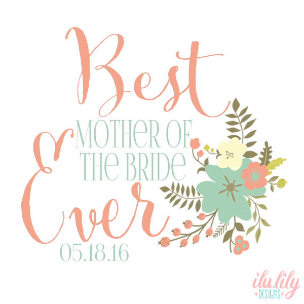 Personalized Canvas Tote Bag for Brides by Ilu.Lily