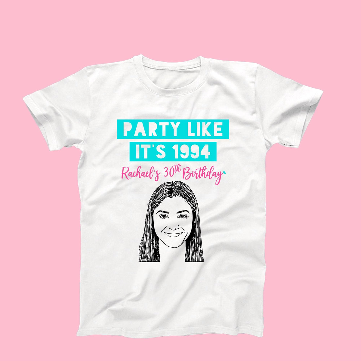 Custom Caricature T-Shirt – Personalized Birthday Shirt | Unique Party Favor
