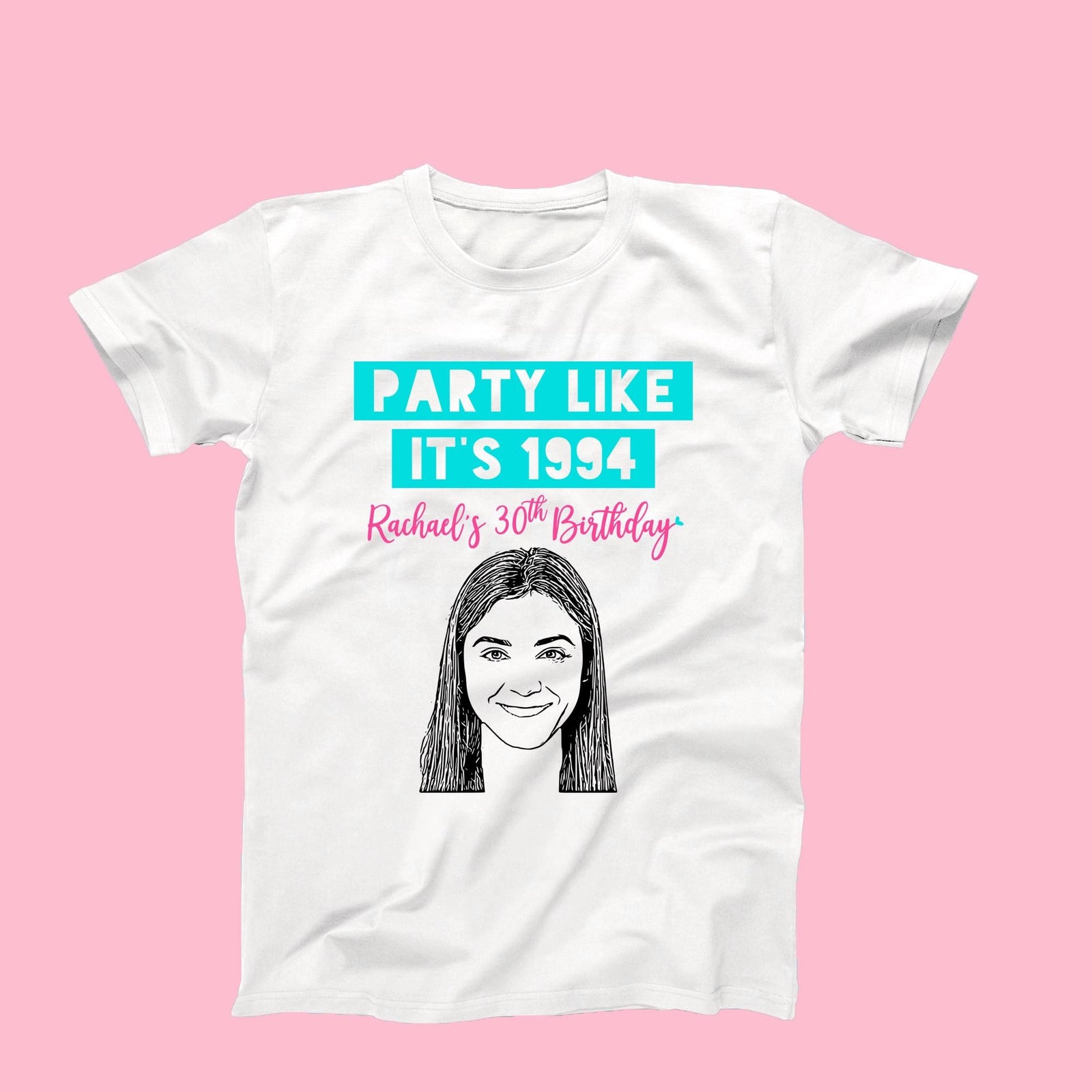 Custom Caricature T-Shirt – Personalized Birthday Shirt | Unique Party Favor