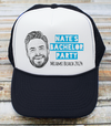 Custom Black Bachelor Party Trucker Hat | Custom Bachelor Party Hats with Photo