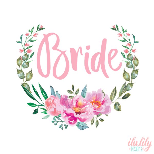 Bride Racerback Tank Top | Bridal Party Shirts | Laurel Wreath Bride