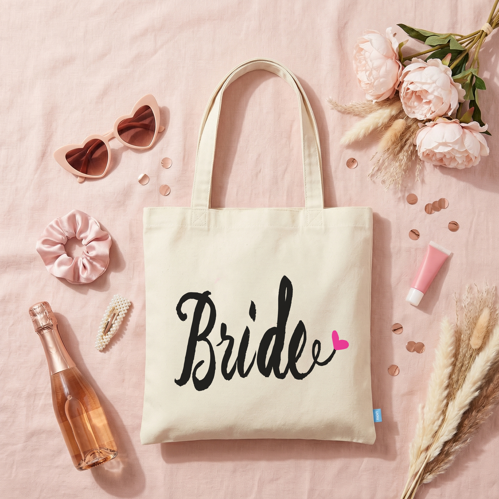 Bride Wedding Tote Bag | Funky Heart
