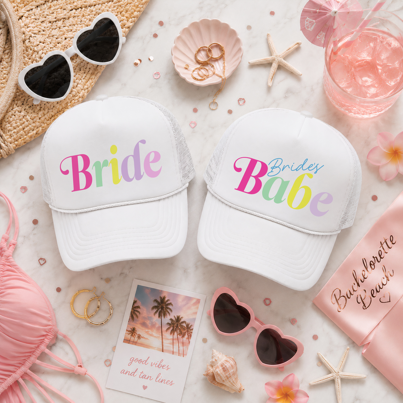 Custom Trucker Hat for Bachelorette Parties by Ilu.Lily