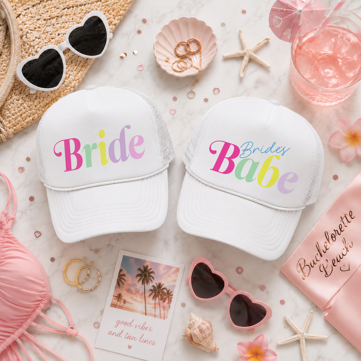 Custom Trucker Hat for Bachelorette Parties by Ilu.Lily