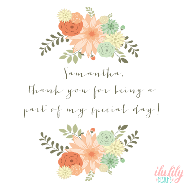 Wedding Favor Bag | Bridal Party Thank You