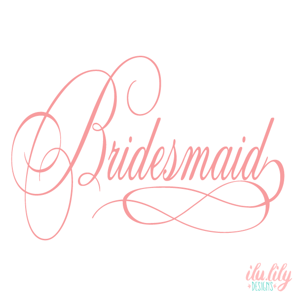Personalized Canvas Tote Bag for Bridesmaids by Ilu.Lily