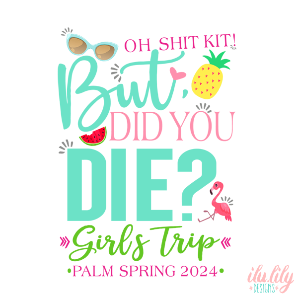 Bachelorette Hangover Kit | Bachelorette Party Favor Bags | But Did You Die Tropical