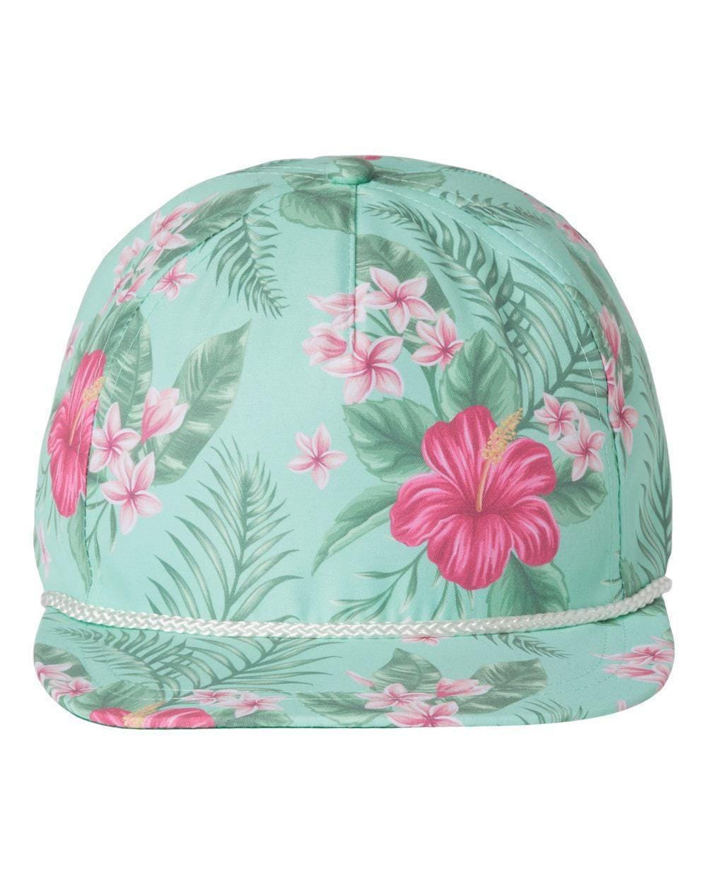 Bachelor Party Hat - Custom Beach Tropical Snapback With Leather Patch