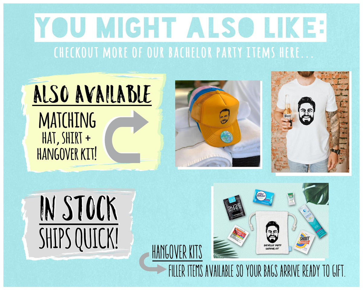 Custom Caricature Flask – Personalized Party Favor Flask for Groomsmen Gift