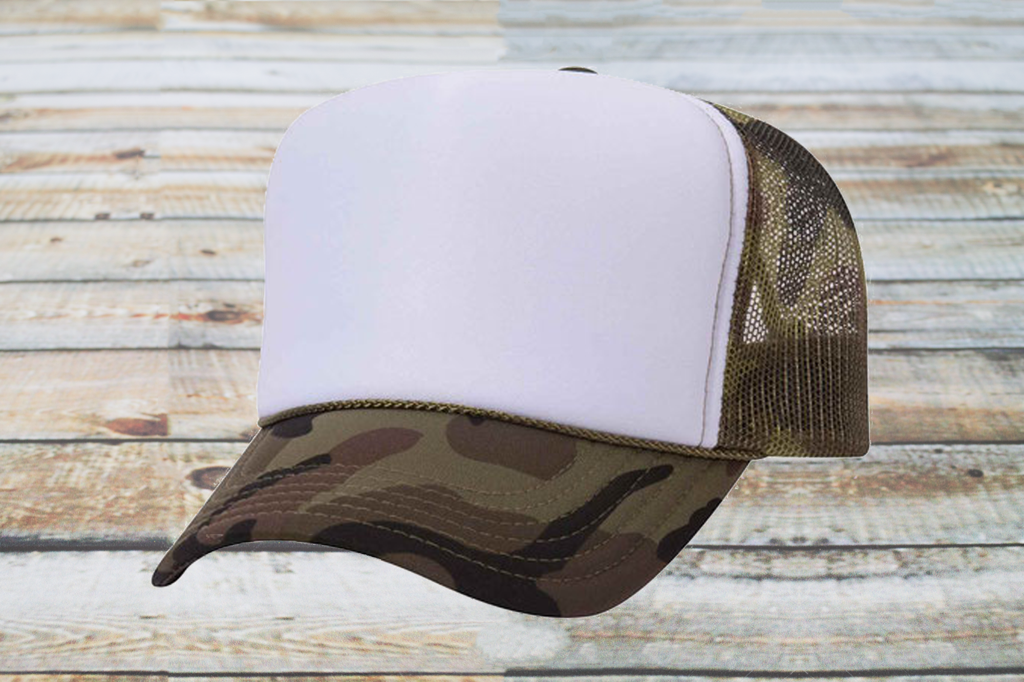 Custom Camouflage Bachelor Party Trucker Hat | Custom Bachelor Party Hats with Photo