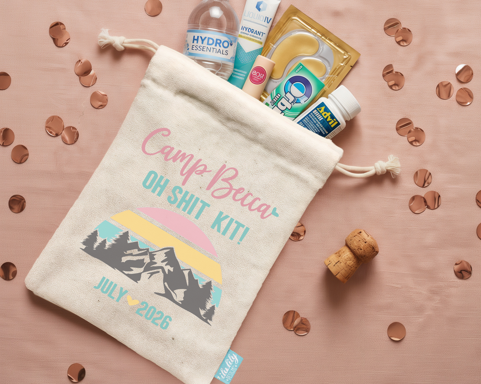 Bachelorette Party Favor Bags | Hangover Kit Favor | Camp Bachelorette