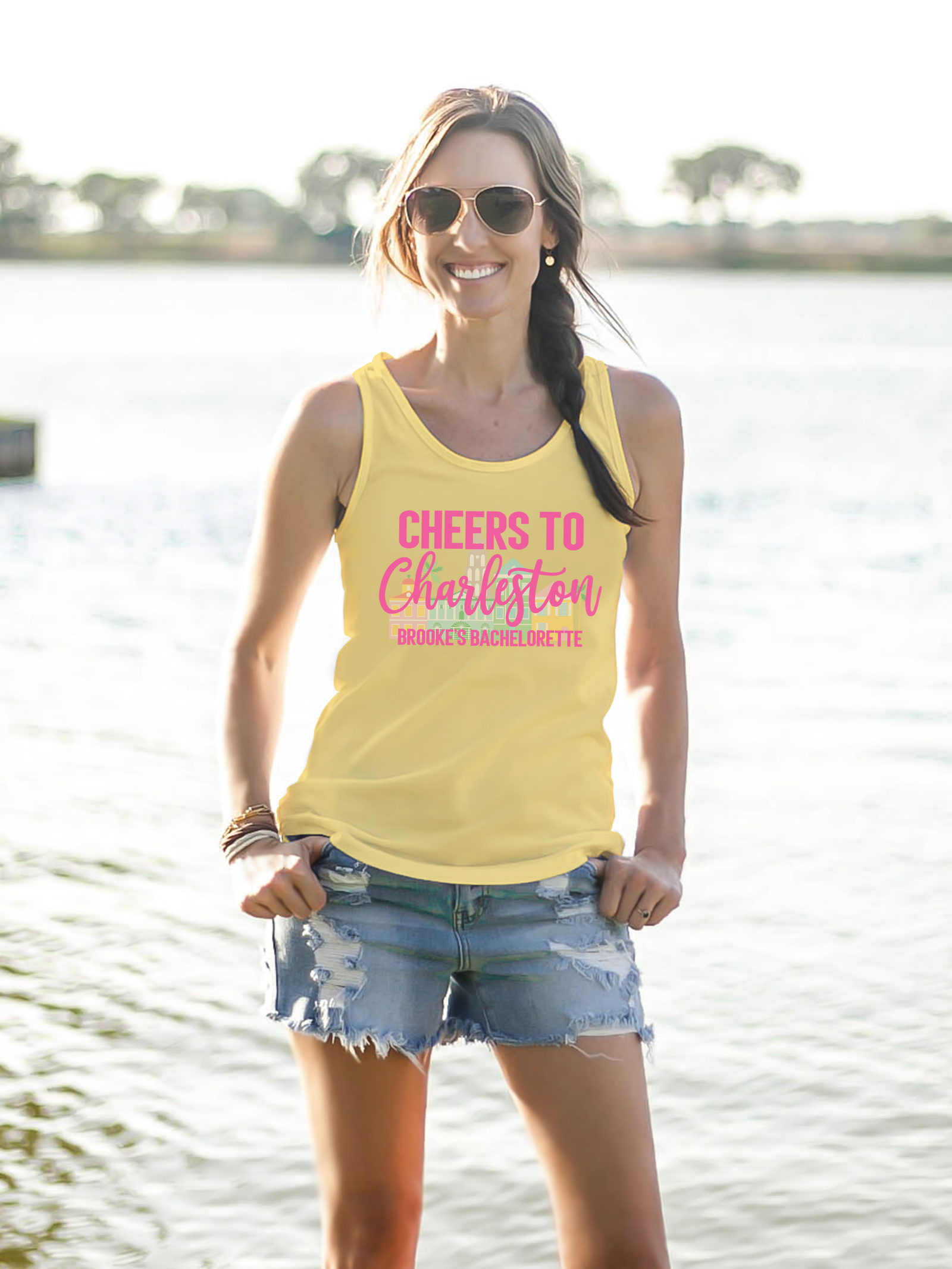 Bachelorette Party Charleston, SC Racerback Tank Top