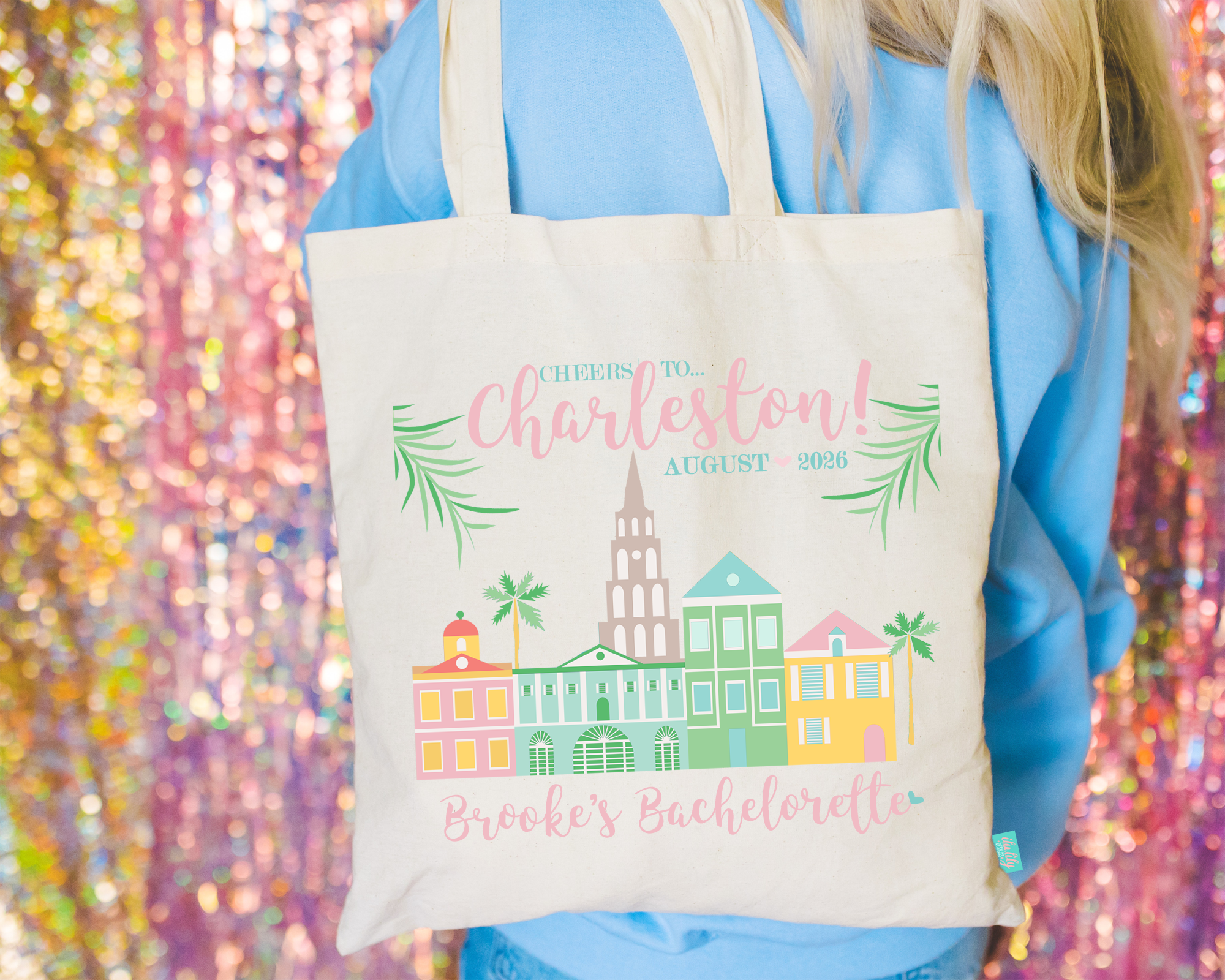 Bachelorette Party Tote Bags | Charleston Tote Bags | Bridesmaid Tote Bags