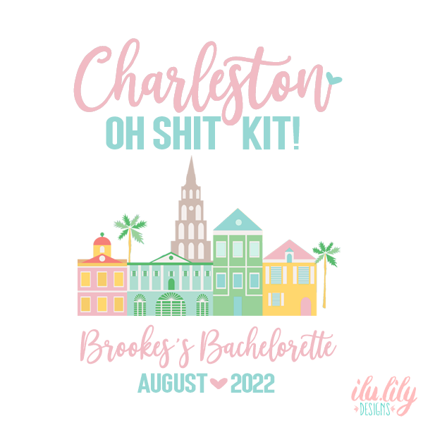 Bachelorette Party Charleston Hangover Kit  | Oh Shit Kit