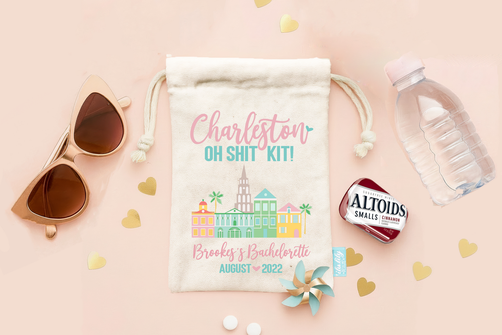 Bachelorette Party Charleston Hangover Kit  | Oh Shit Kit