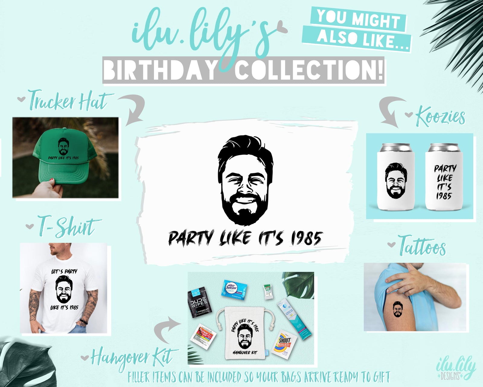 Custom Photo Tattoos – Funny Birthday Party Favors | Personalized Caricature Designs