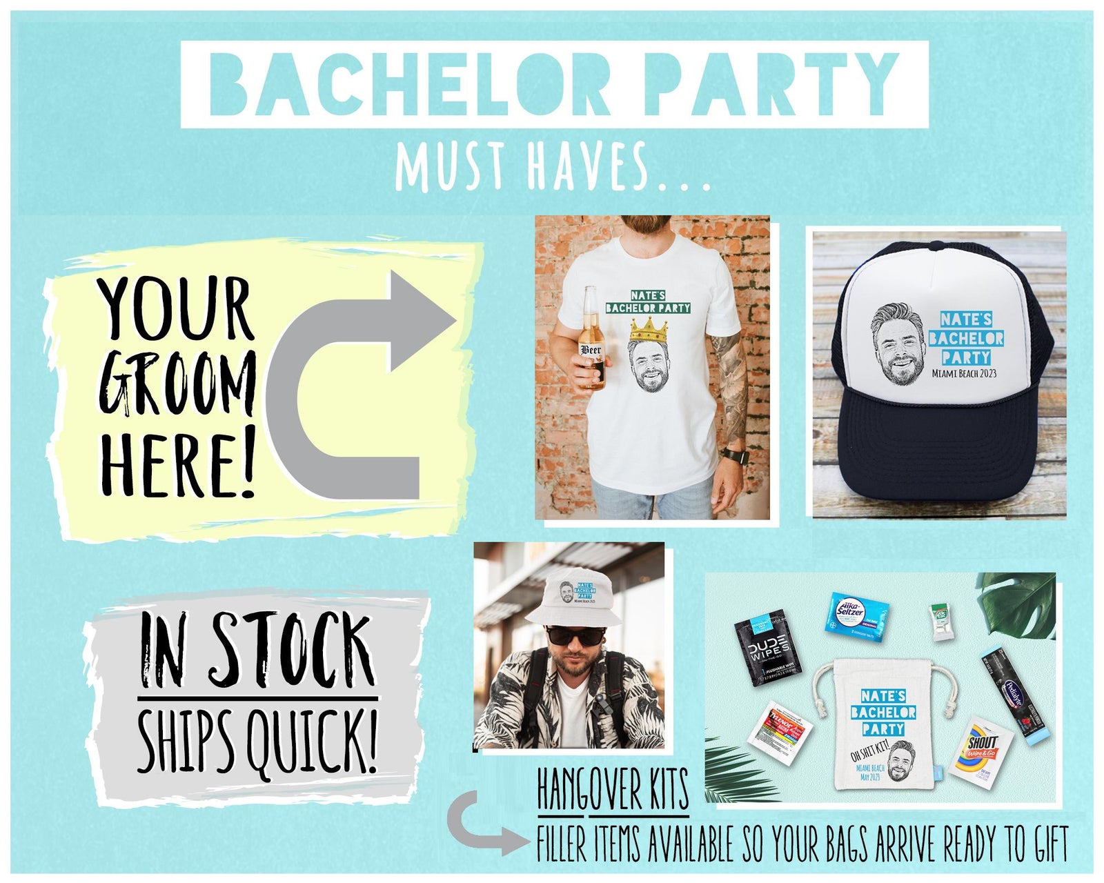 Custom Caricature Flask – Personalized Stainless Steel Pocket Size Gift for Bachelor Party