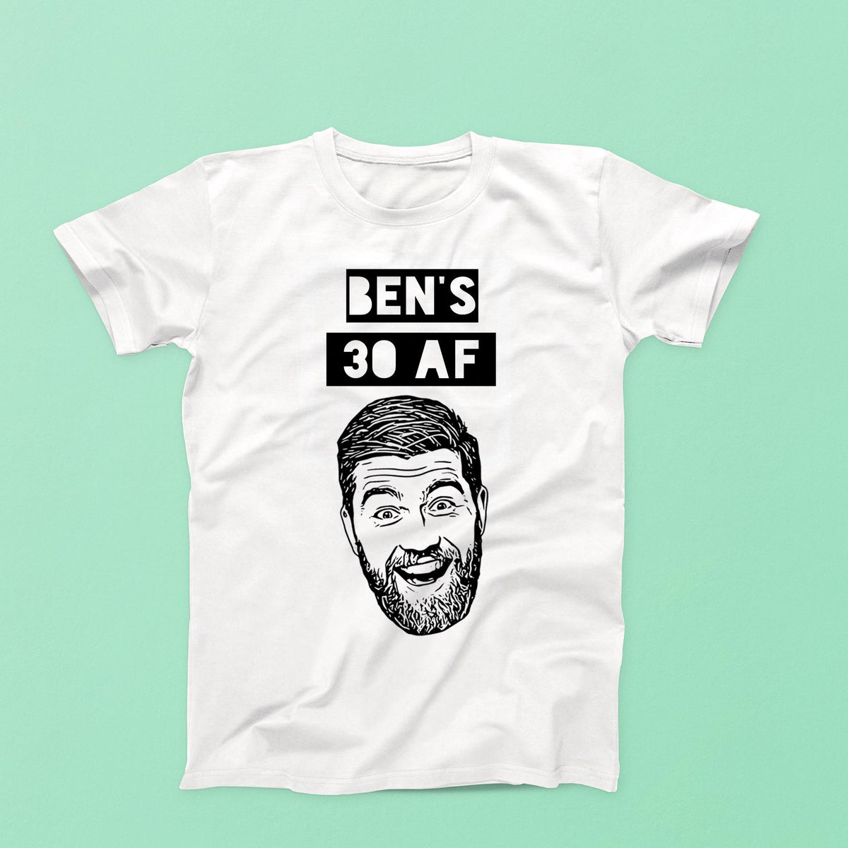 Custom Caricature T-Shirt – Personalized Birthday Party Shirt With Photo Caricature Design