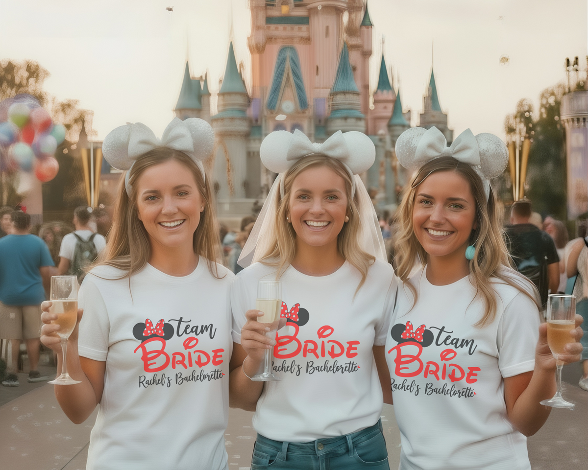 Bachelorette Party T-Shirt – Disney Bachelorette Mouse Ears Bride Tee