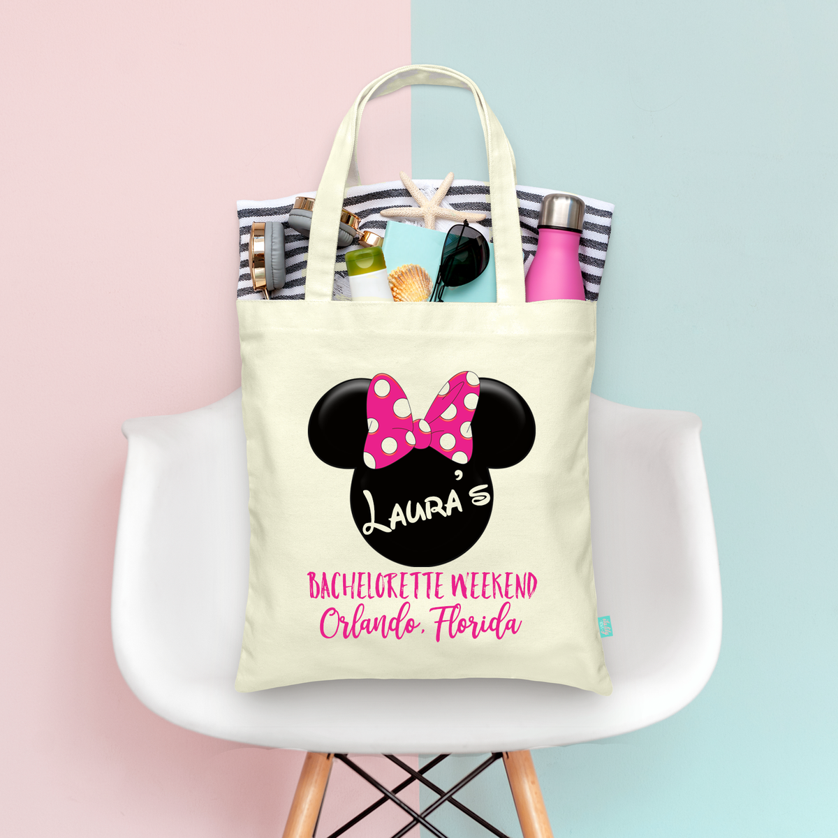 Bachelorette Party Matching Tote Bags | Disney Bachelorette | Mouse Ears Tote Bag