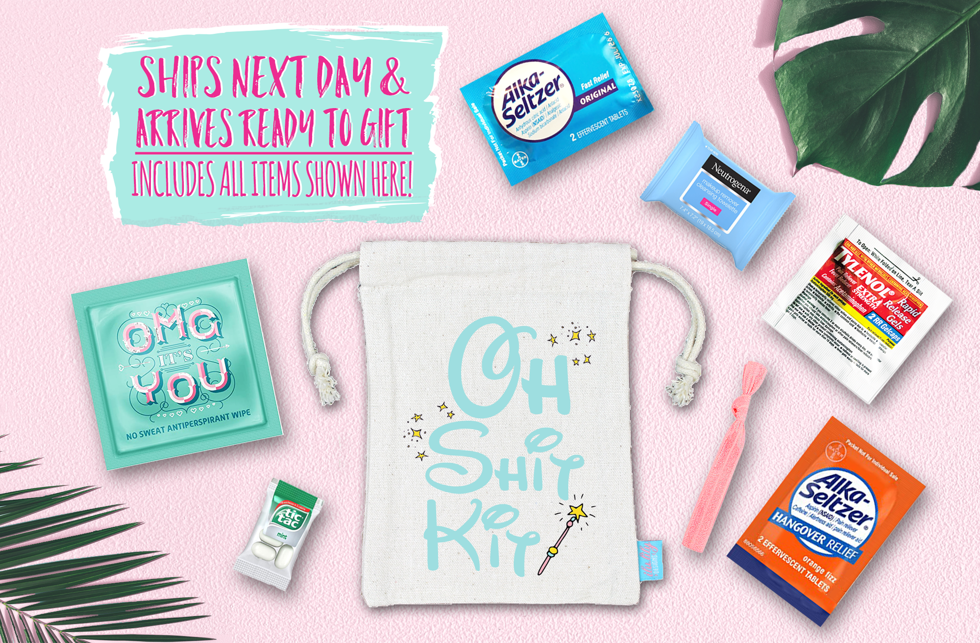 Bachelorette Party Hangover Survival Kit with Supplies | Disney Oh Shit Kit