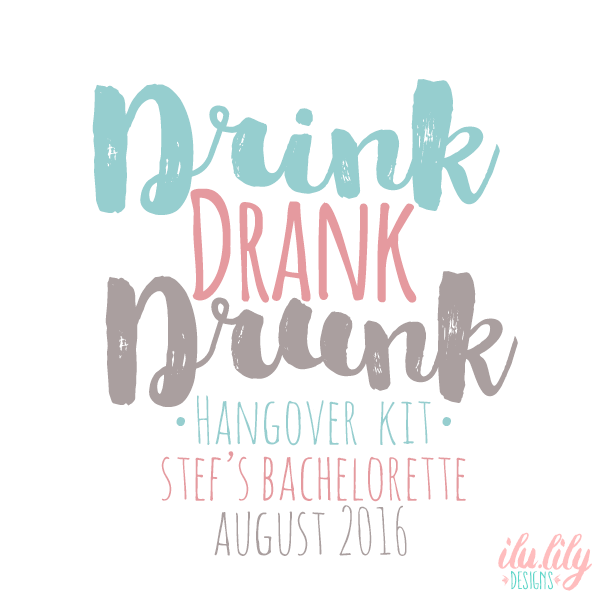 Personalized Party Favor Bag for Bachelorette Parties by Ilu.Lily