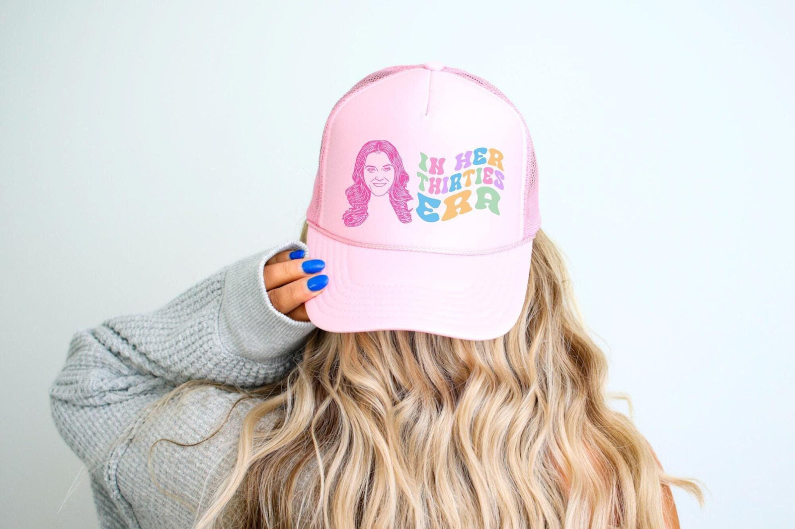 Custom Caricature Hat - 30th Birthday Party Favor | Adjustable Snapback Trucker Hat