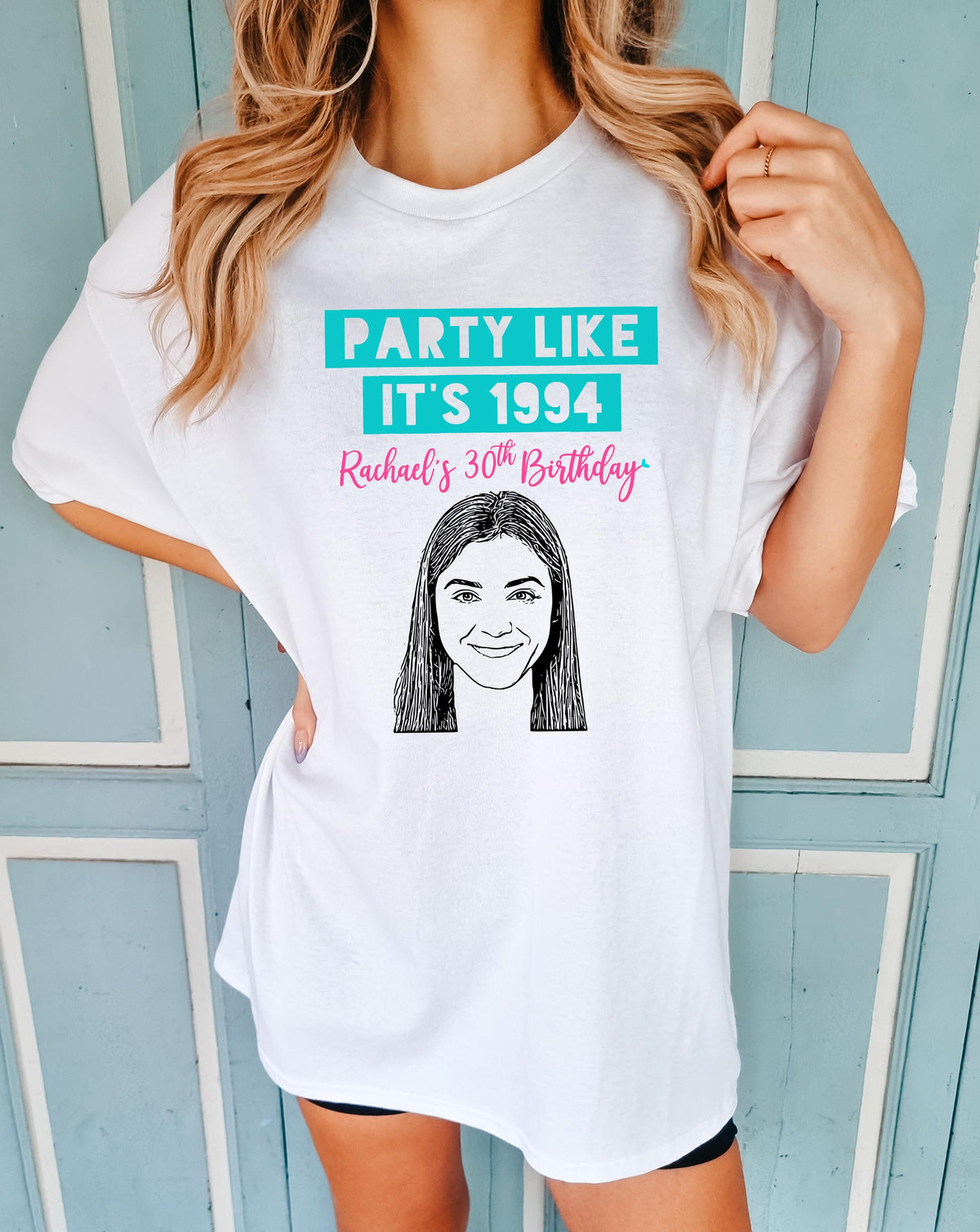 Custom Caricature T-Shirt – Personalized Birthday Shirt | Unique Party Favor