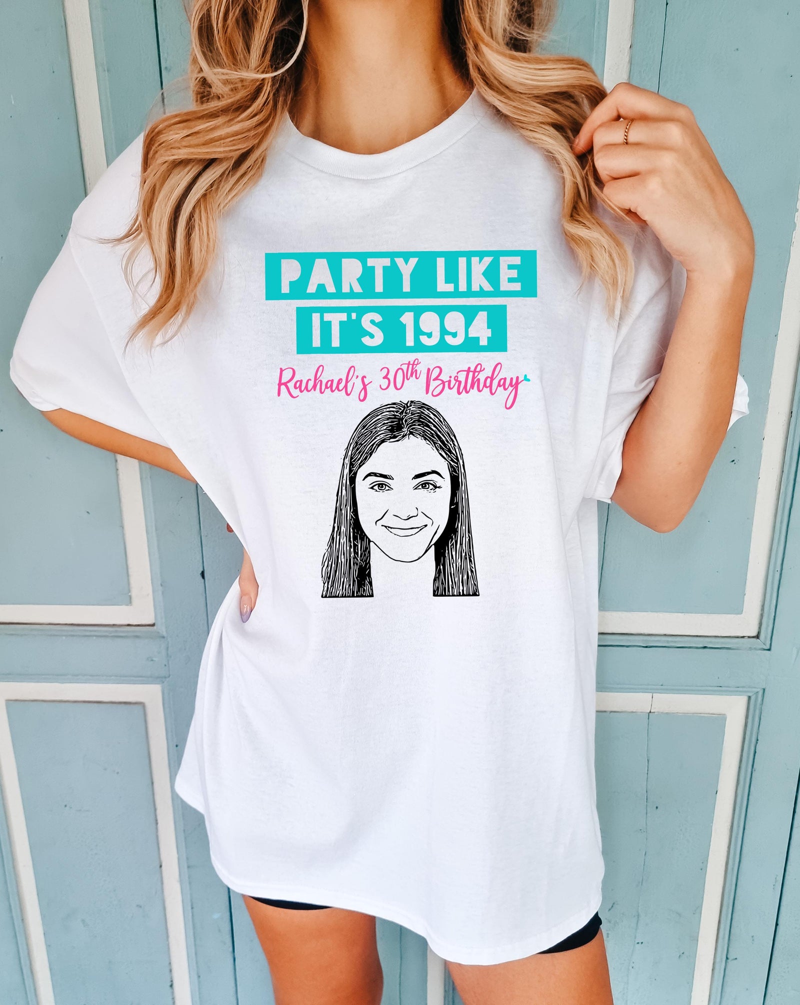 Custom Caricature T-Shirt – Personalized Birthday Shirt | Unique Party Favor