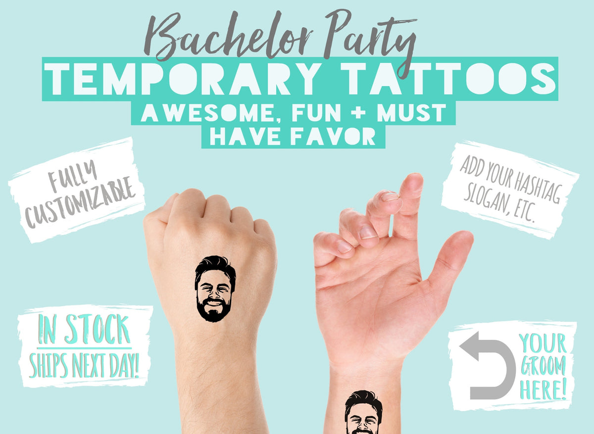 Custom Photo Tattoos – Funny Birthday Party Favors | Personalized Caricature Designs