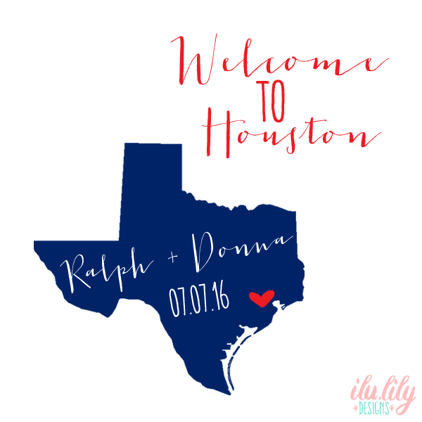 Wedding Welcome Tote Bag | Destination Wedding Favors | Fancy State Map