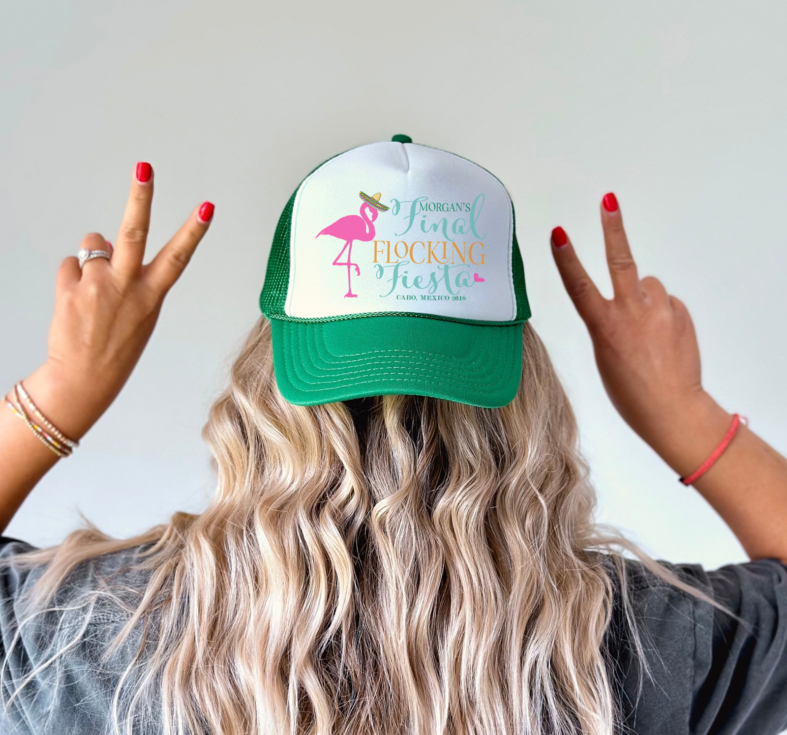 Bachelorette Party Trucker Hats | Mexico Bachelorette Hat | Final Flocking Fiesta