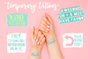 Custom Temporary Tattoo Bachelorette Party Favors | Flamingo Bride