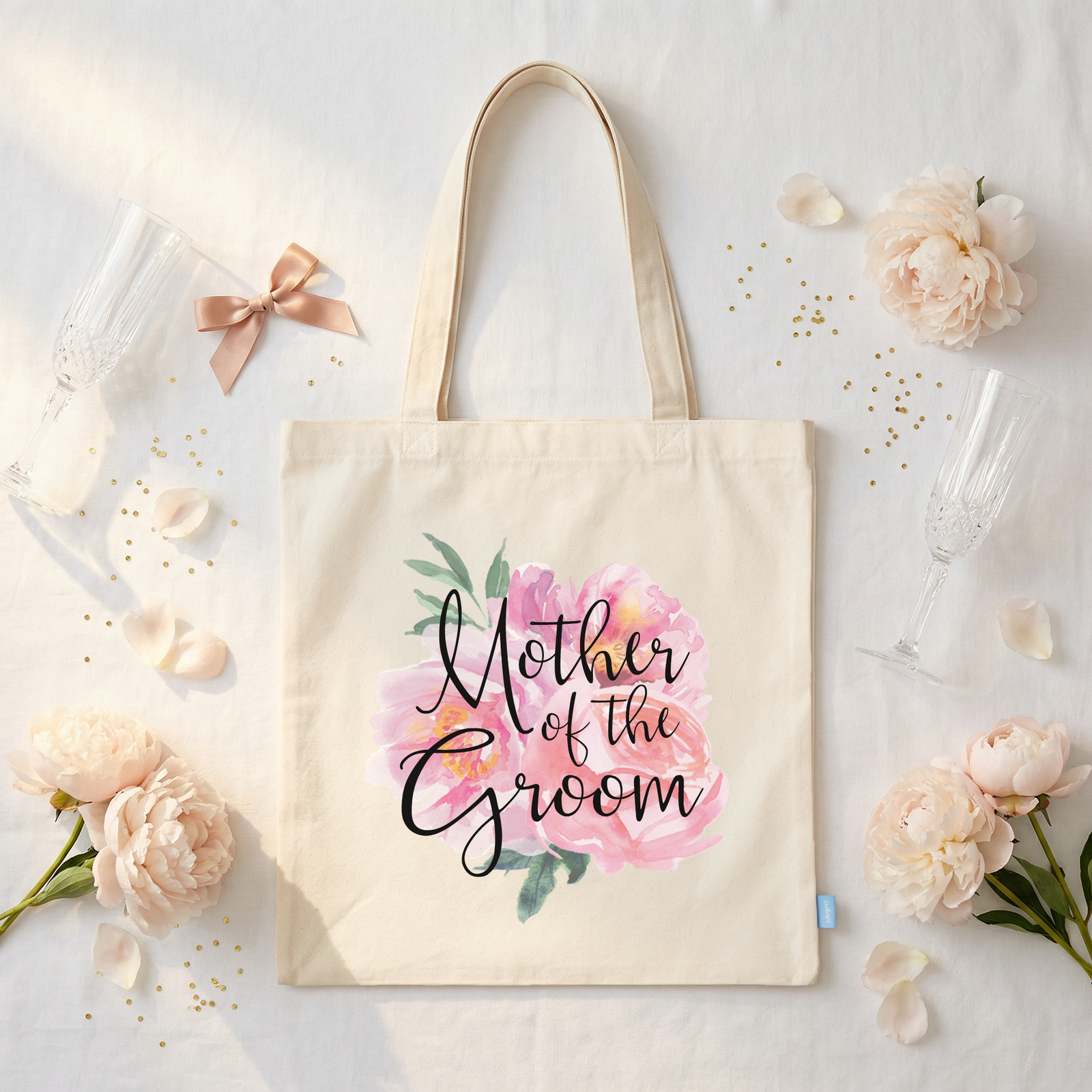 Wedding Party Tote Bag | Gift for Mother of the Groom | Floral Watercolor