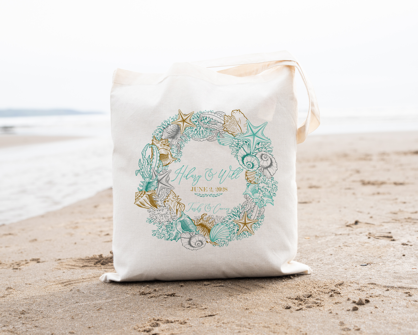 Wedding Welcome Tote Bag | Personalized Hotel Welcome Bag | Beach Wedding | Destination Wedding Gift Bag