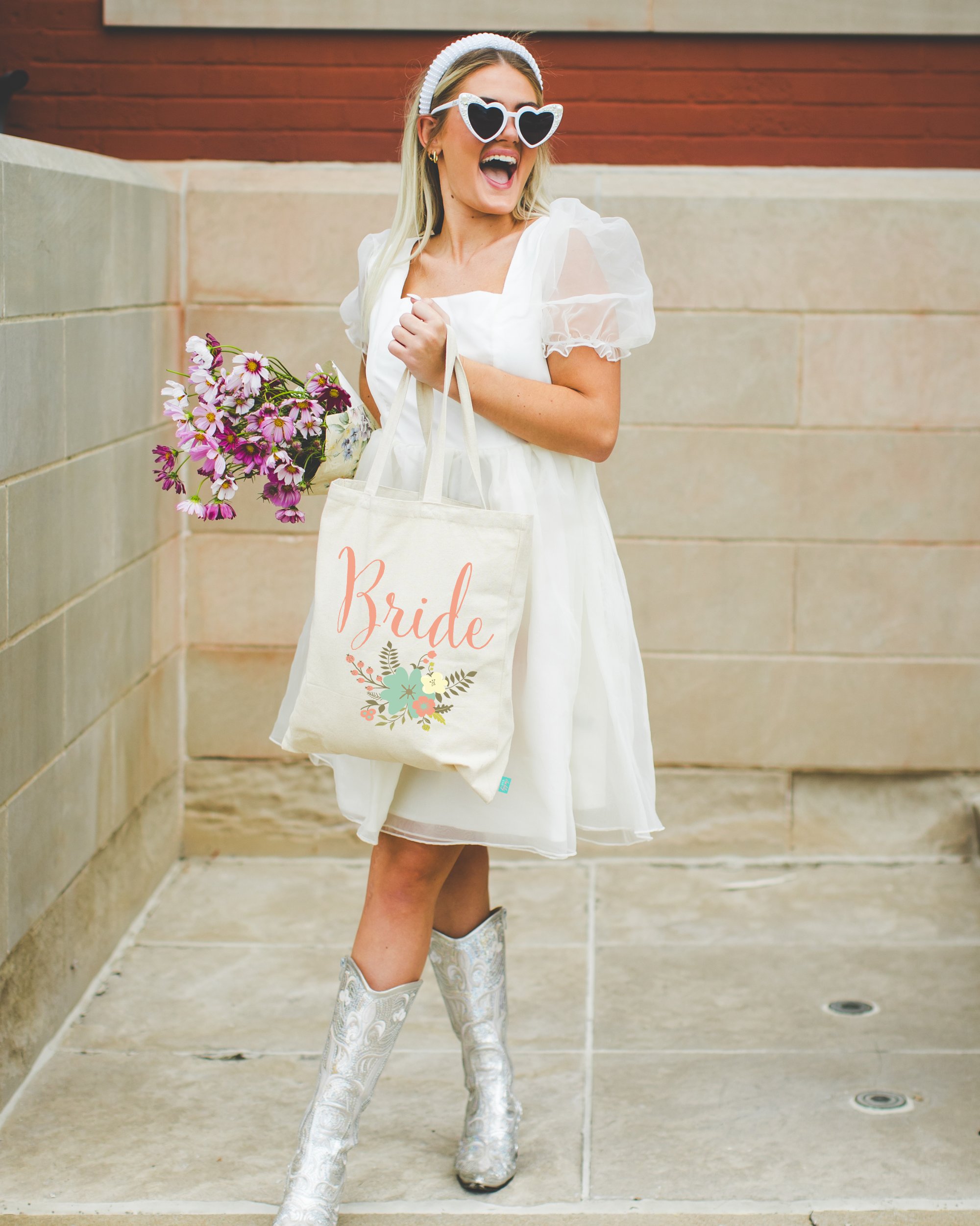 Bride Tote Bag | Floral