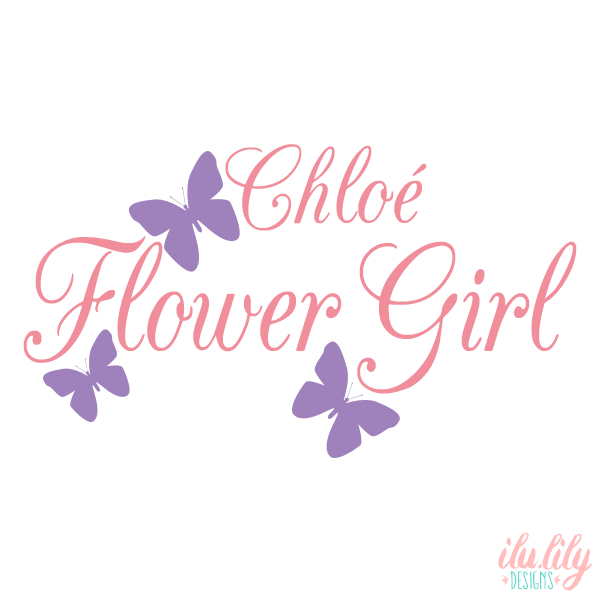 Personalized Canvas Tote Bag for Bridal Parties by Ilu.Lily