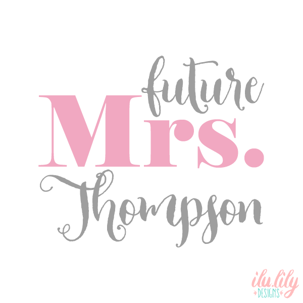 Bride Personalized  T-Shirt | Future Mrs.