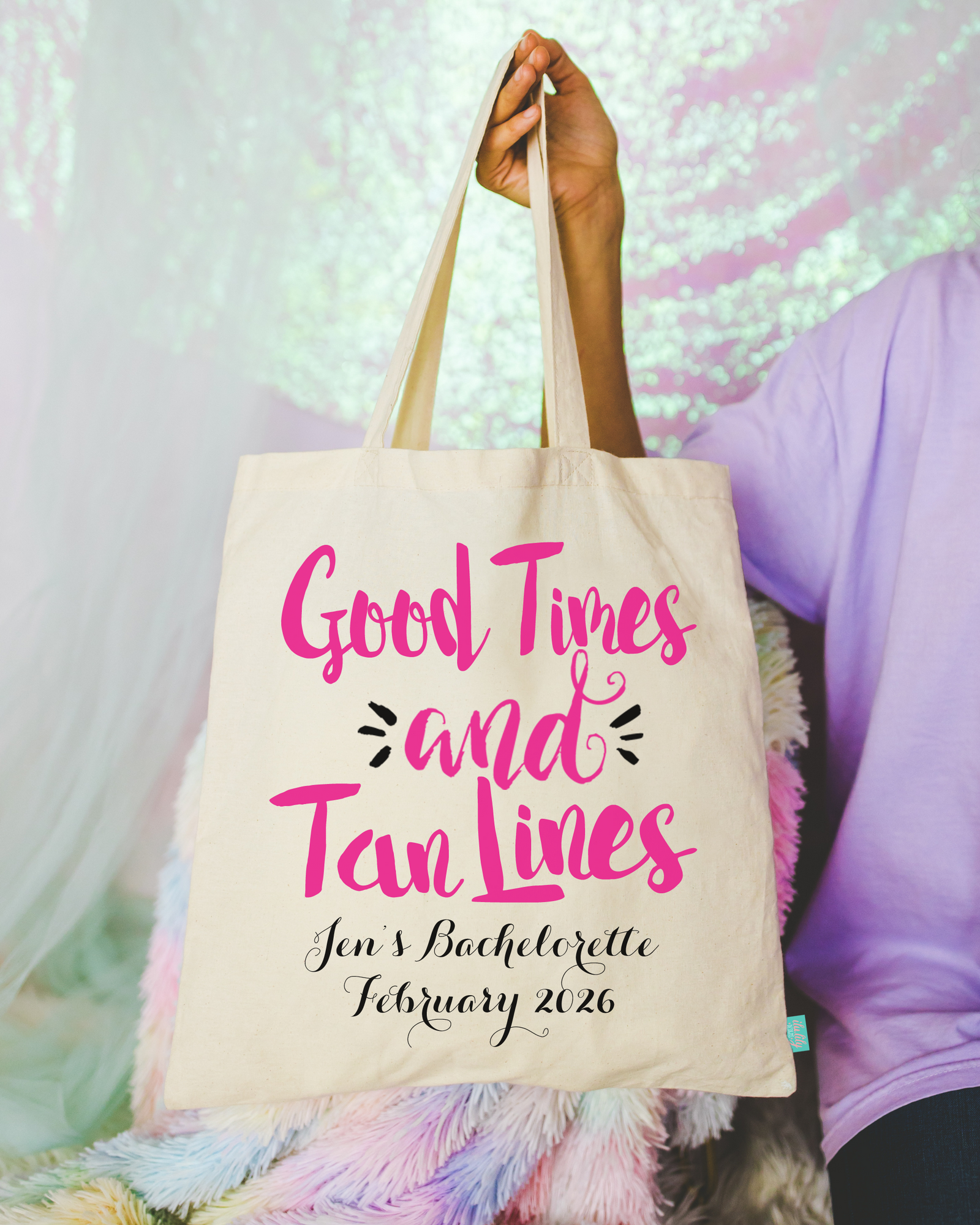 Bachelorette Party Tote Bags | Beach Bachelorette Party Favor Tote Bag | Good Times & Tan Lines