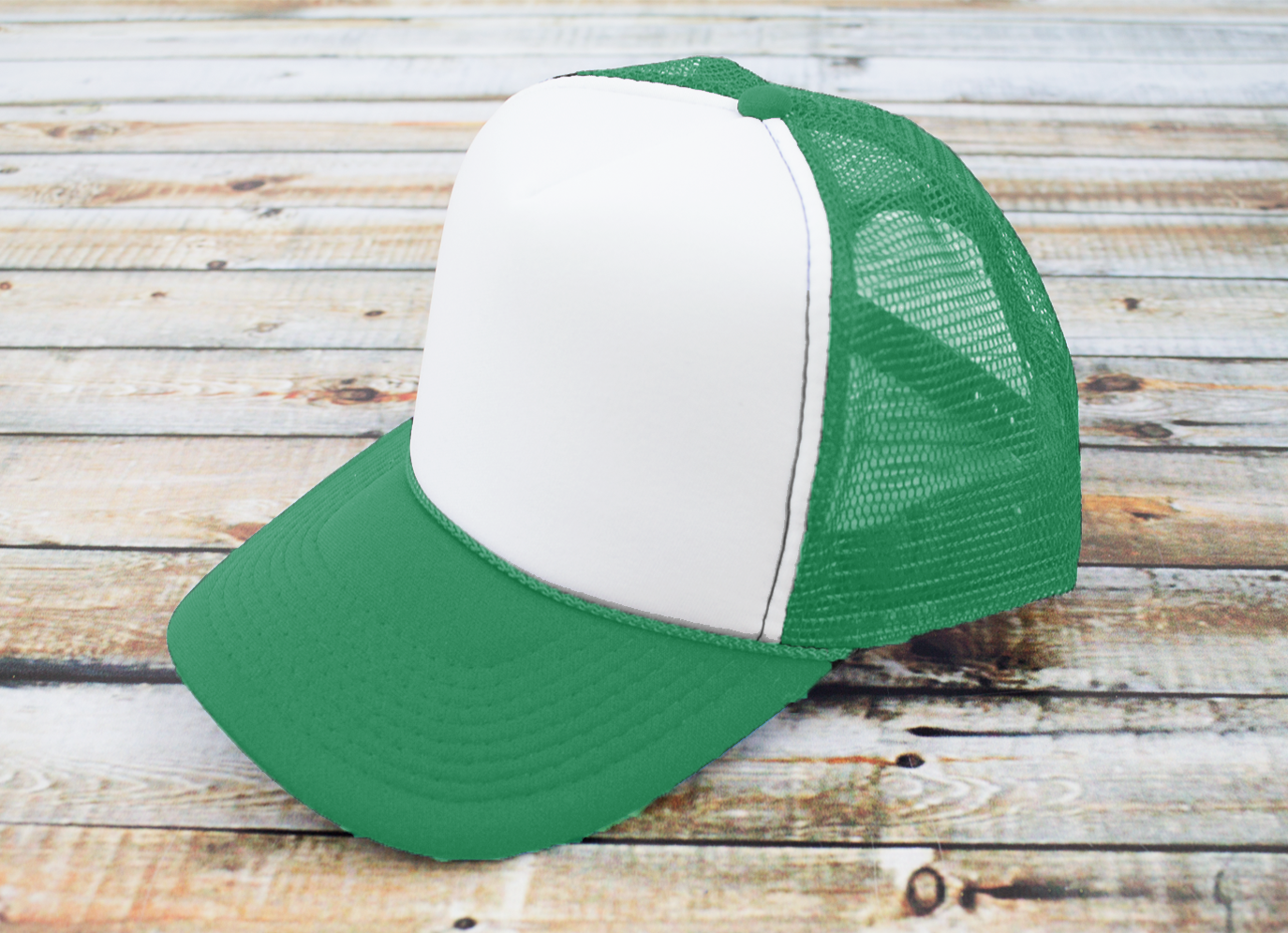 Custom Green Bachelor Party Trucker Hat | Custom Bachelor Party Hats with Photo