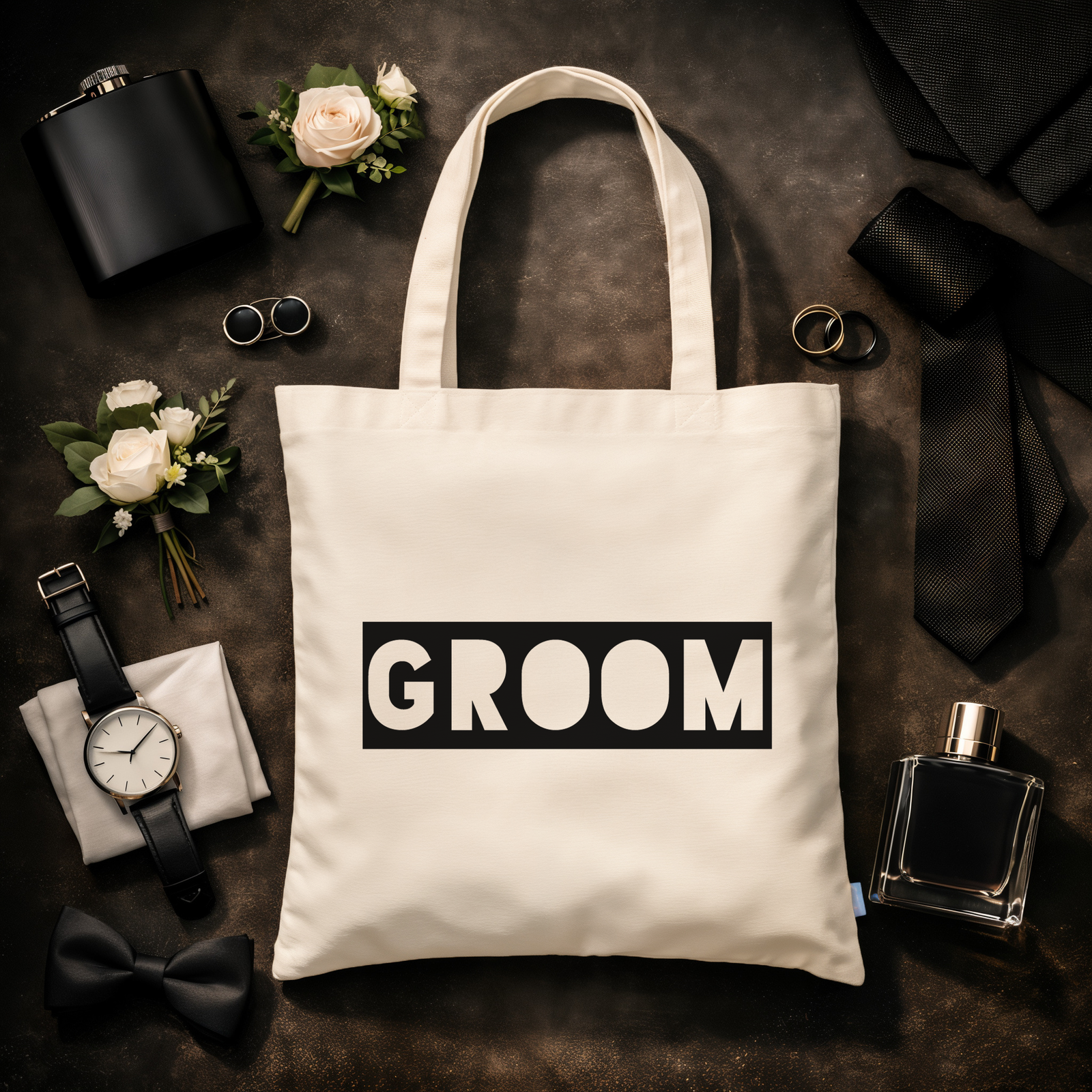 The Groom Wedding Tote Bag